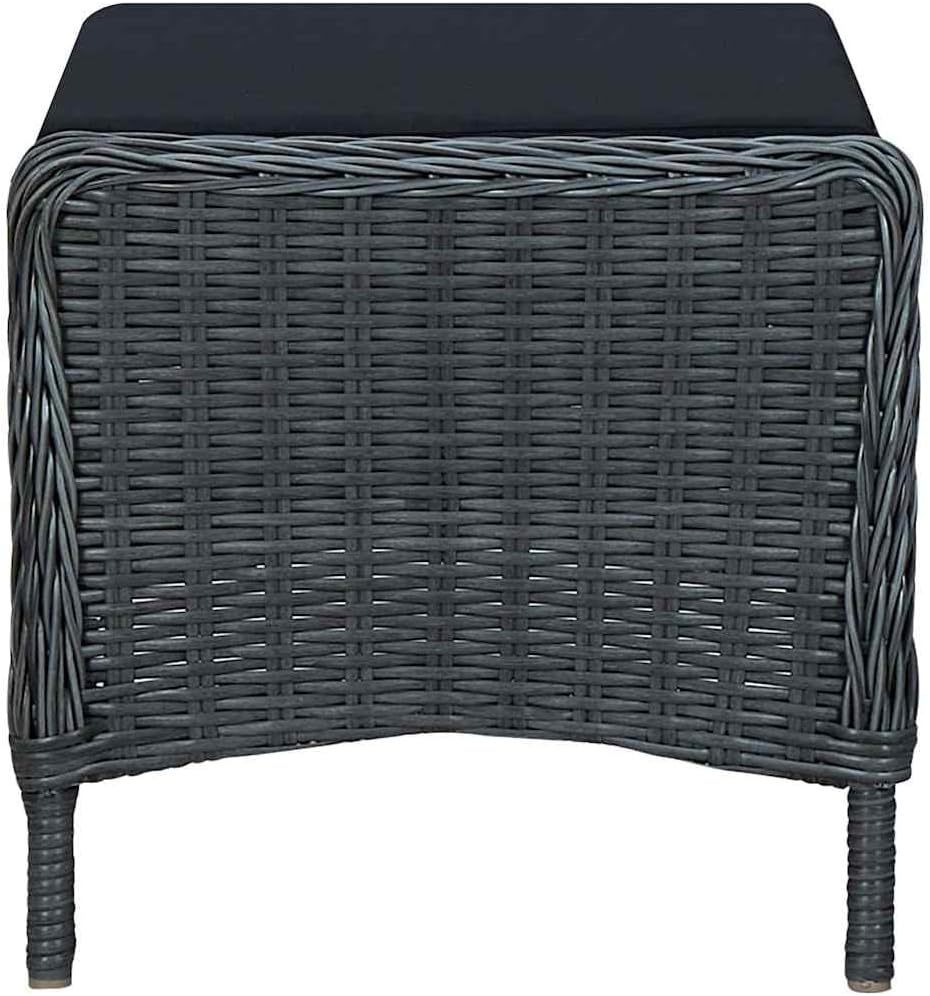 Verstelbare Tuinstoel – Lounge Chair – Relaxstoel – Balkonstoel – Tuinzetel – Gepoedercoat Stalen Frame – Inclusief Voetenbank