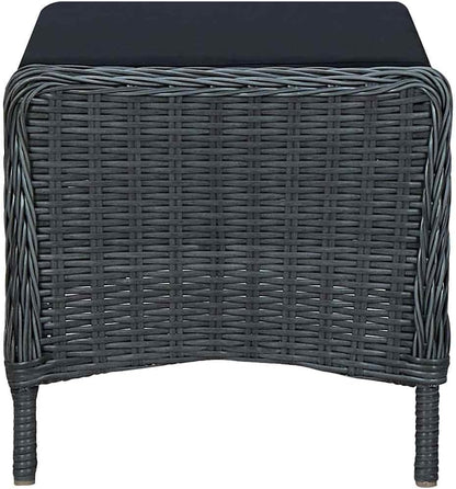 Verstelbare Tuinstoel – Lounge Chair – Relaxstoel – Balkonstoel – Tuinzetel – Gepoedercoat Stalen Frame – Inclusief Voetenbank