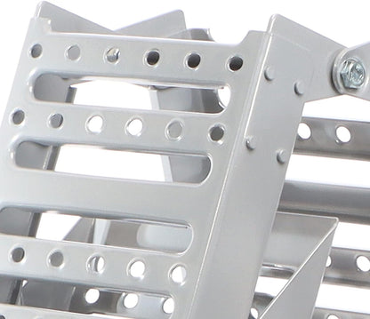 XPOtool 2x oprijplaten 340 kg 3-voudig inklapbaar 195,5x23 cm slipvast staal laadplaten voor motoren