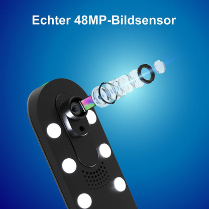 VIISAN K48 A3 Overhead boekscanner – 48 MP sensor, 600 dpi, automatische zijkromming gladmaken, laserpositionering, 4K video, OCR & Text-to-Speech, USB 3.0 documentenscanner voor Windows en macOS