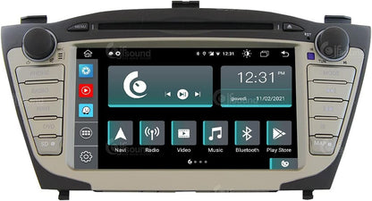 Op maat gemaakte autoradio voor Hyundai IX35 Android GPS Bluetooth WiFi Dab USB Full HD Touchscreen Display 7" Easyconnect Processor 8core Stembediening