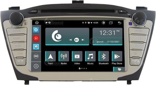 Op maat gemaakte autoradio voor Hyundai IX35 Android GPS Bluetooth WiFi Dab USB Full HD Touchscreen Display 7" Easyconnect Processor 8core Stembediening