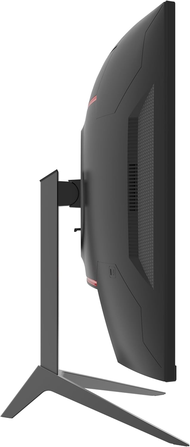 LC-POWER LC-M32QC 32 Zoll QHD Curved Monitor, 2560 x 1440, 180 Hz, 1 ms MPRT, AMD FreeSync, 3500:1, 1500R, 16:9, VA Panel, 122,1% sRGB, 93,6% DCI-P3, Schwarz