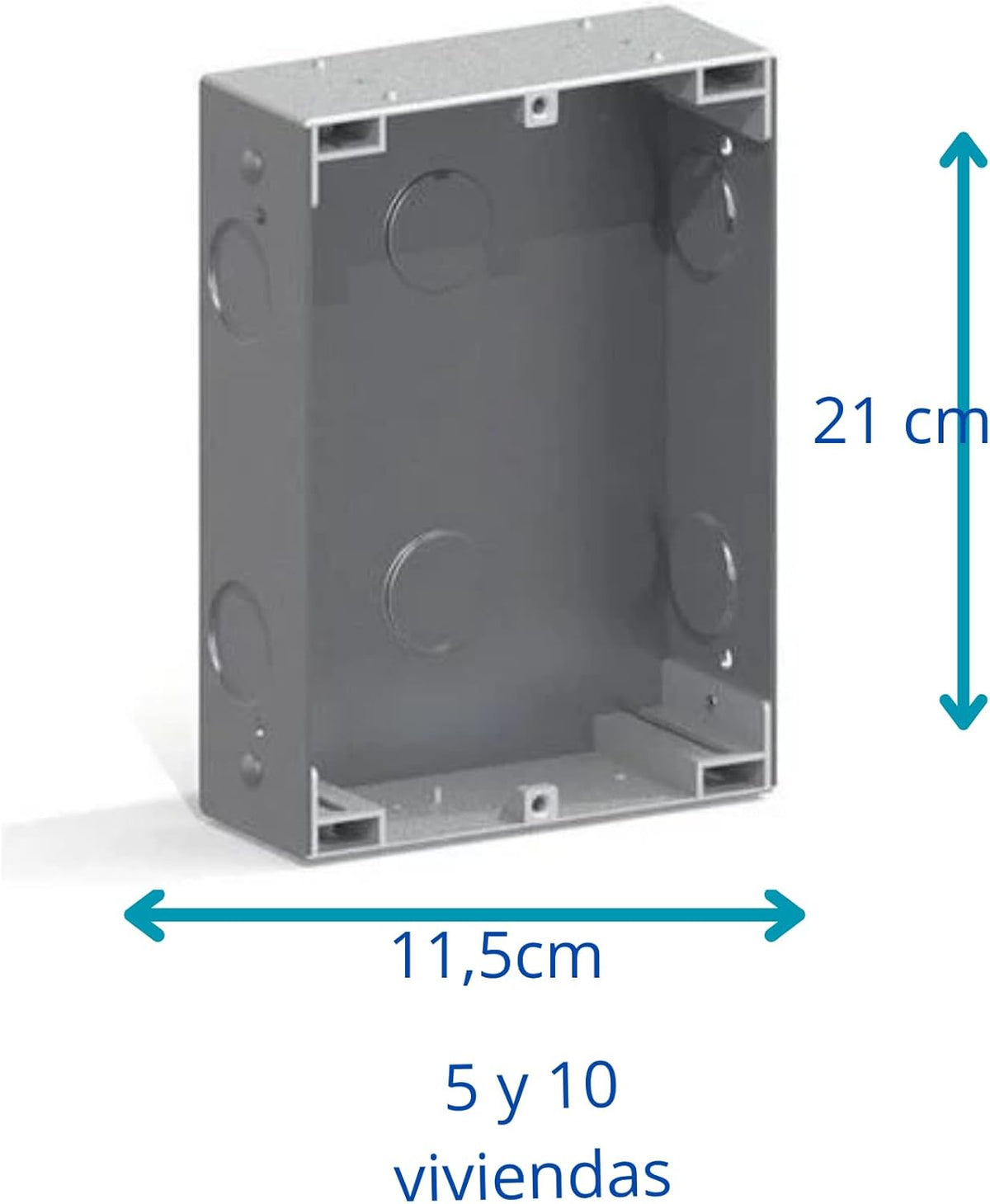 Automatische deurintercom met analoog systeem 4+n, voor gemeenschappen, compleet: straatbord, telefoons, inbouwdoos en voeding. Hoge kwaliteit van productie (5 appartementen)