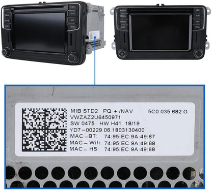 6,5 ''Lcd scherm voor MIB STD2 NAV 200 682 Radio Display TDO-WVGA0633F00045, TDO-WVGA0633F00039 Lcd scherm Touchscreen Digitizer Vergadering Vervanging met gereedschap