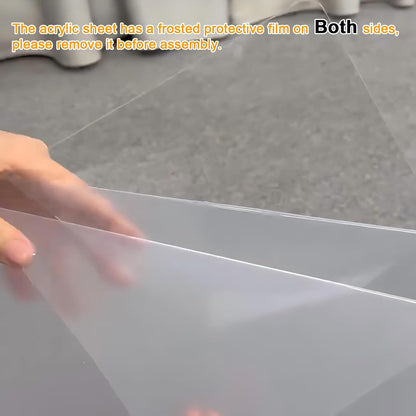 Acryl gebak vitrine – Taartvitrine, gebaksvitrine, displayvitrine, toonbankvitrine – 3 lagen – Doorzichtig acryl, beschermt tegen vocht en stof