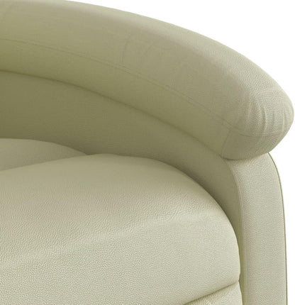 Elektrische Relaxfauteuil – Relaxstoel – Fauteuil – Ligstoel – TV Stoel – Echt Rundsleder – Elektrische Verstelling – Crème Kleur