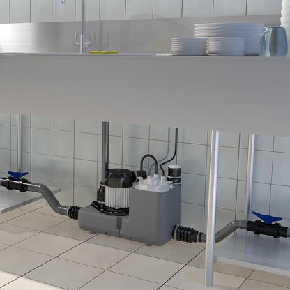 SFA - Sanifos 110 - Grijs- en regenwaterpompstation - Ondergronds - Automatische pomp - Eenvoudige installatie en bediening - 4 inlaten - Huis - 72,2 x 58,6 x 51,5 cm - Gemaakt in Frankrijk