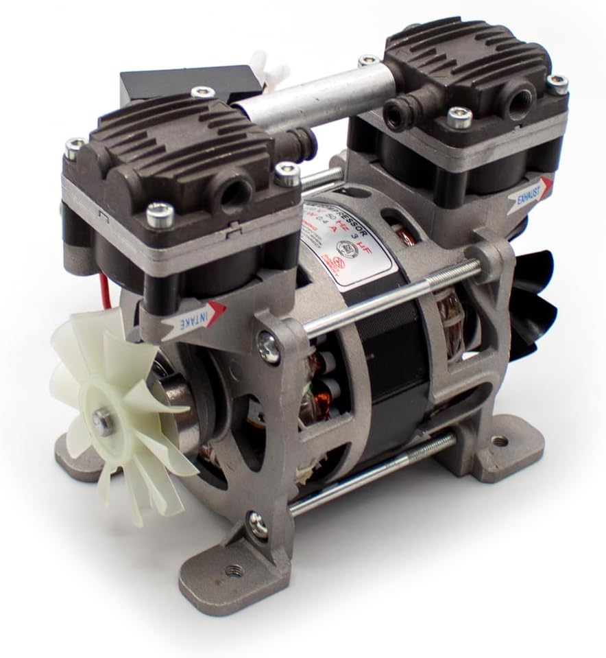 Oil Free Micro High Vacuum Pump Medical Beauty Piston Silent Portable Negative Pressure Air Pump 220V 80W OL90A(97KPA) - QUORE