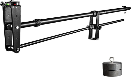 Camerakraan – Camera Jib, Jib Arm, Filmkraan, Boomarm – Incl. Contragewicht – Max. Lengte 200 Cm – Belastbaarheid Ca. 3 Kg