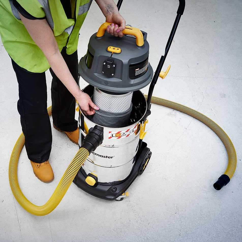 Vacmaster VK1638SWC 1600W 38L nat- en droogzuiger werkplaatszuiger zonder zak multifunctionele stofzuiger waterstofzuiger met HEPA 13 filtering