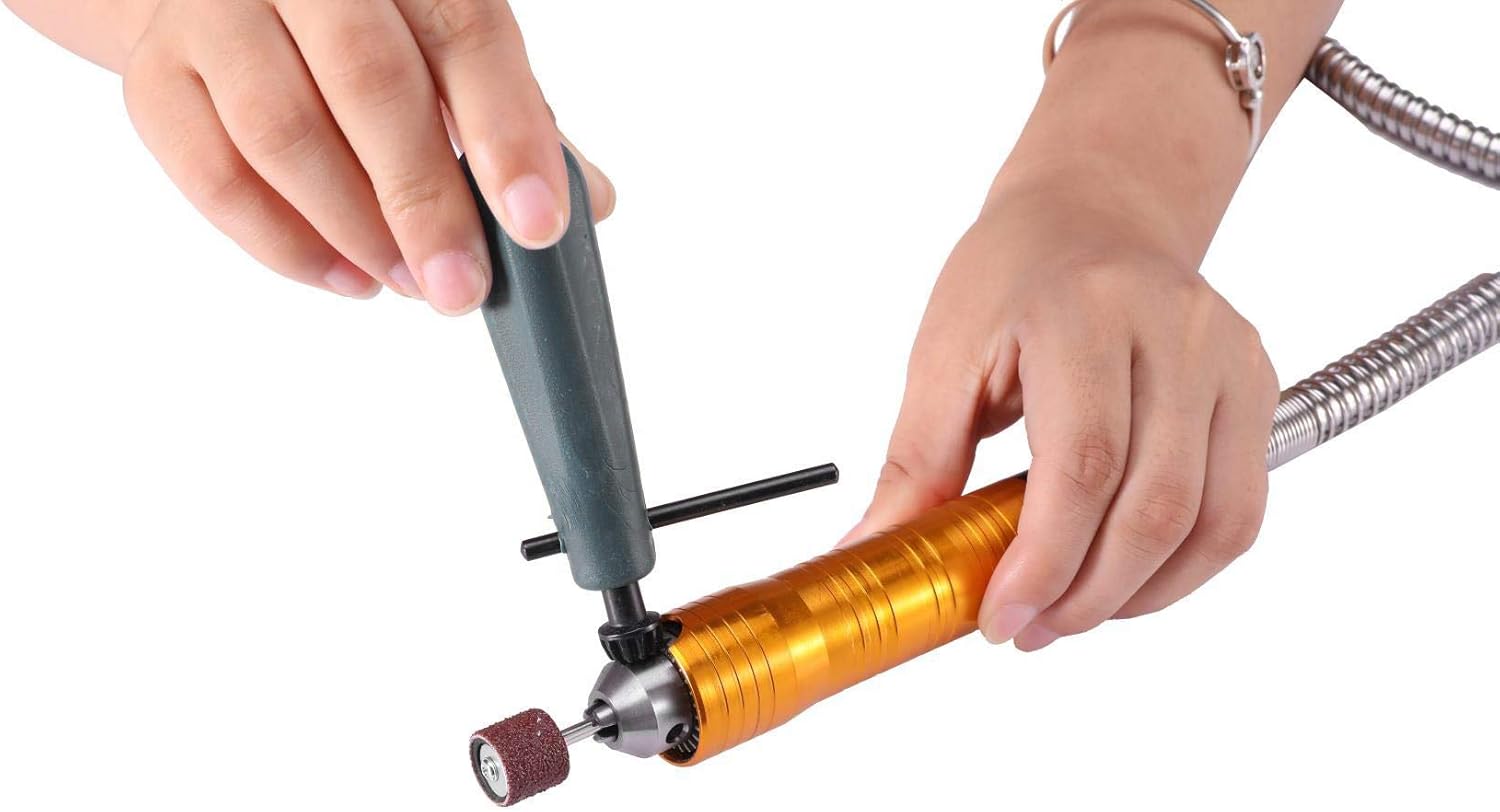 Draaigereedschap – Multifunctioneel Gereedschap – Flexibele As – Boormachine – Slijpmachine – 780W Motor – Instelbare Snelheid & Voetpedaalbediening - QUORE