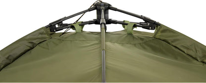 Lucx® Ruck Zuck Tent, vistent, 1-2 man bivvvvy, karpertent, campingtent, secondentent, snelopbouwtent
