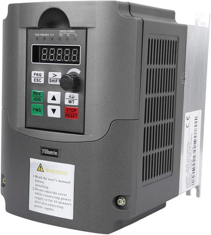 VFD Inverter 220V 5.5KW Eenfase 220V Input 3 Fase 380V Uitgang VFD Converter Variabele Frequentie Drive Motor Controller