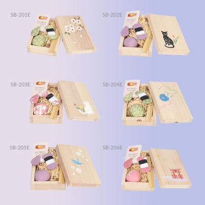 Tulip Sakura wooden sewing box 7.8 x 12.2 cm single piece
