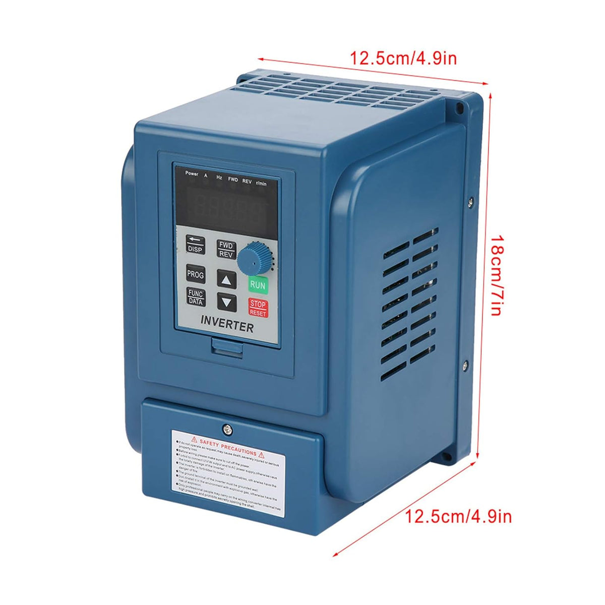 Frequentieregelaar, 3-fasen instelbare snelheidsregelaar Inverter VFD 380V 1.5kW voor motorsnelheidsregeling