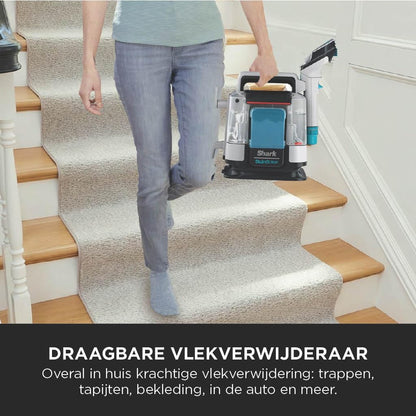 Vlekkenverwijderaar – Spotreiniger – Vlek- en Geurverwijderaar – Tapijtreiniger – Dierenvlekkenreiniger – Compact en Draagbaar – Twee Reinigingsformules