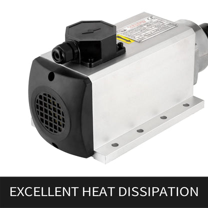 CNC-spindel-CNC-motor, 220 V, 4 kW, 4000 W, vierkante luchtgekoelde spindelmotor, 4 keramische lagers, ER25, 18000 omw/min, 300 Hz, voor CNC-freesmachine