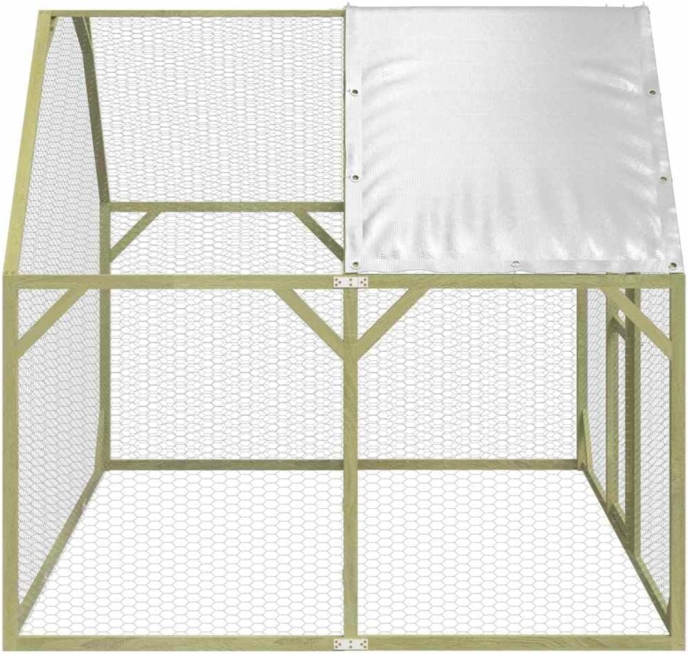 vidaXL Chicken coop 268x200x190cm impregnated solid pine wood - QUORE