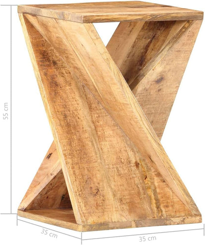 vidaXL Solid Mango Wood Side Table Table Side Table Side Table Side Table Side Furniture Coffee Table Living Room Table Coffee Table Plant Table