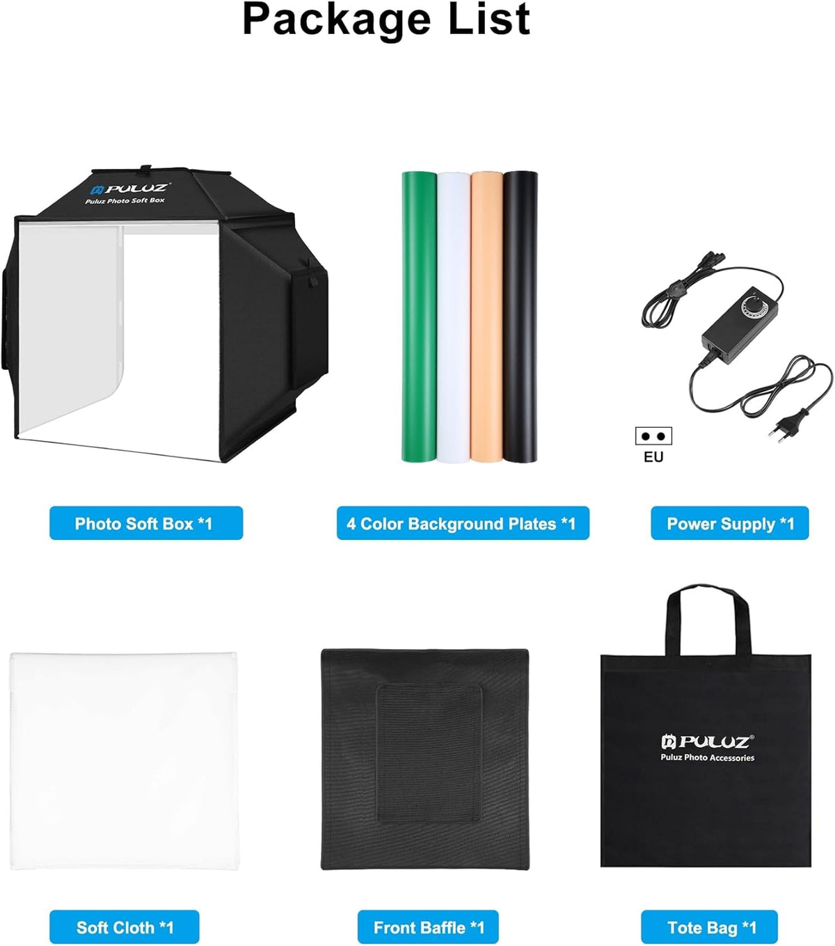 Draagbare Fotostudio – Fotobox – Lichttent – Schiettent – Fotostudioset – 40 x 40 cm – 480 LED, 24 W, 5500 K