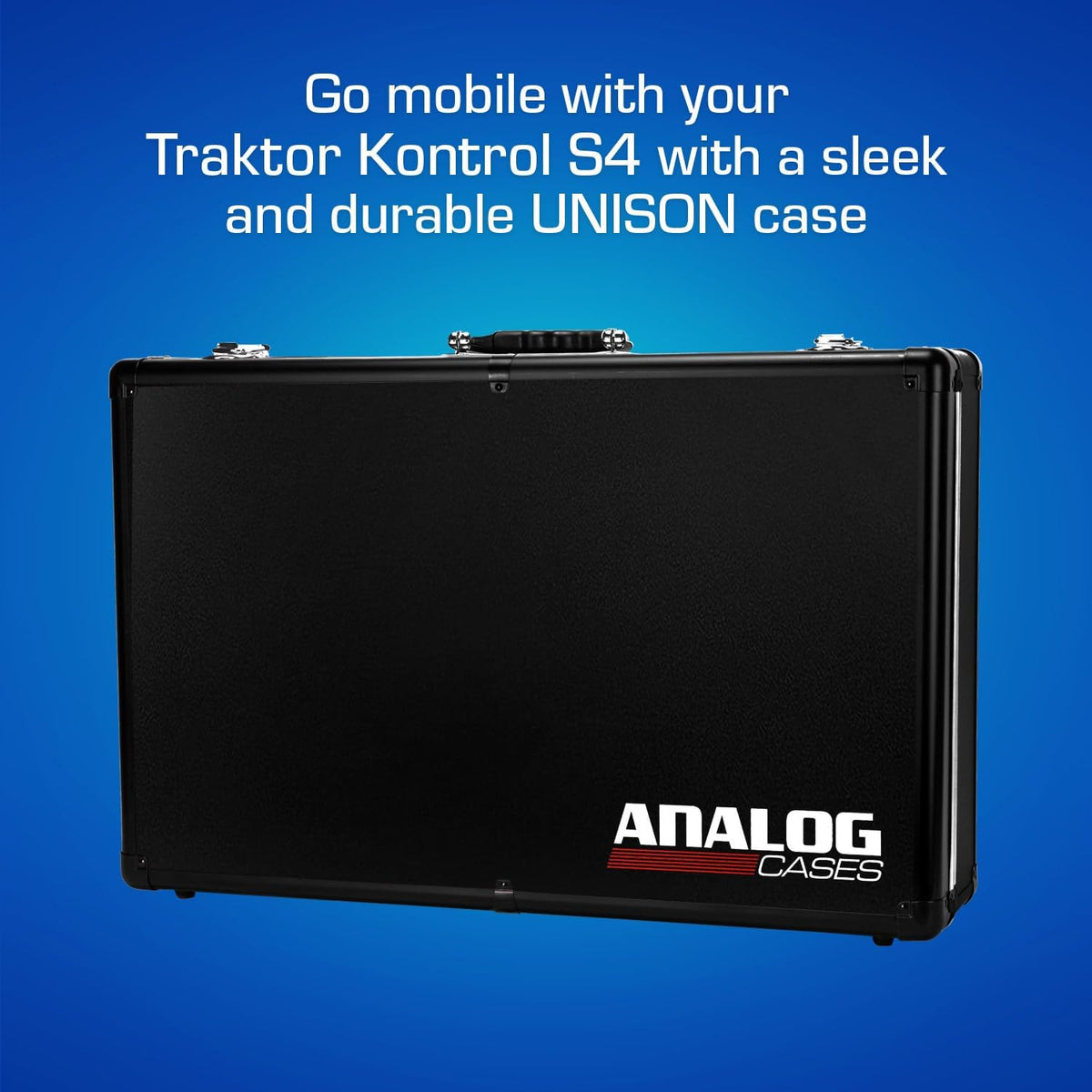 Analog Cases UNISON-koffer voor Native Instruments Traktor Kontrol S4, transportkoffer DJ (lichte en stabiele transporttas, maximale bescherming, DJ-koffer met het hoogste draagcomfort) Zwart