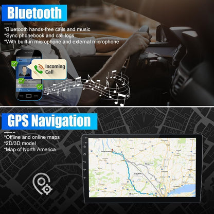 Android 15 2 Din Radio Navigatie voor VW Touran 2003-2010: [Ingebouwde CarPlay/Android Auto/GPS]-10.1 Duim IPS Touch screen-DAB/Bluetooth 5.0/Stuurbediening/MirrorLink/WiFi/4G