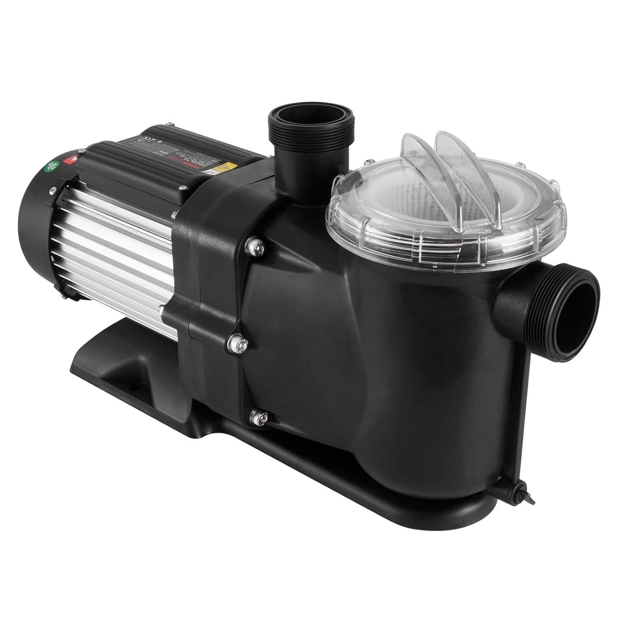 VEVOR Bovengrondse zwembadpomp, 1200 W, eenspeed zwembadpomp 100 GPM, snelheid 2850 omw/min, zwembadpomp met hefkop, max. 15 m, met filtermand, voor bovengrondse zwembaden, spa's