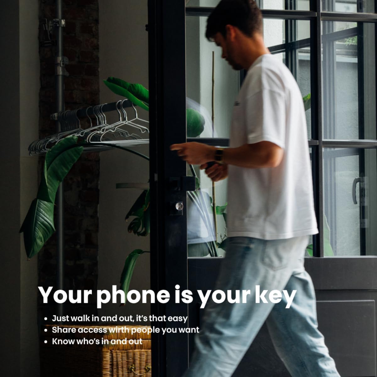 Bold SX33 Smart Lock cilinder, intelligent deurslot zonder sleutel, Bluetooth en wifi, eenvoudige installatie, app-bediening, zwart