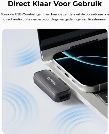 OBSBOT VOX Draadloze Live Streaming Microfoon