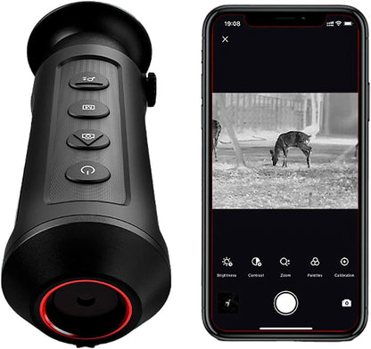 HIKMICRO Lynx S LE15S Draagbare warmtebeeld-monoculair/warmtebeeldcamera met oled-display, observatie en afstandsmeting, geïntegreerd 8 GB geheugen, WLAN-hotspot
