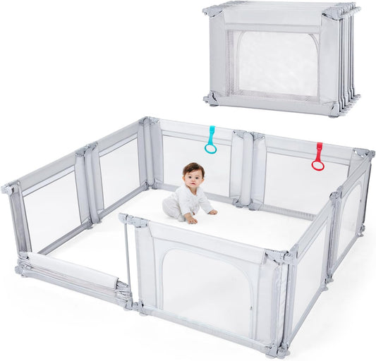 Playpen, light grey - QUORE