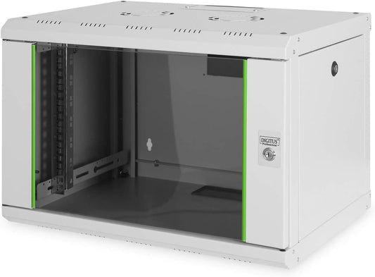 DIGITUS Netwerkkast - 19 inch rack - 7HE - Wandmontage - 450 mm diep - Draagvermogen 100 kg - Unique Serie - Grijs