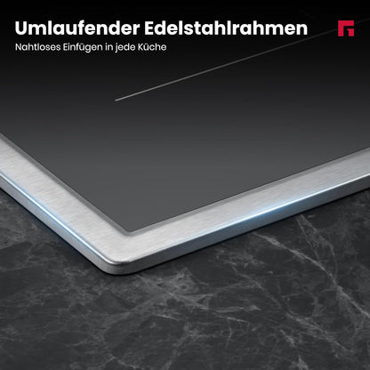 Inductiekookplaat – Inbouwkookplaat – Elektrische kookplaat – Kookplaat met flexibele zone – 60 cm – 4 Pitten – PowerBoost functie – 7000 W vermogen