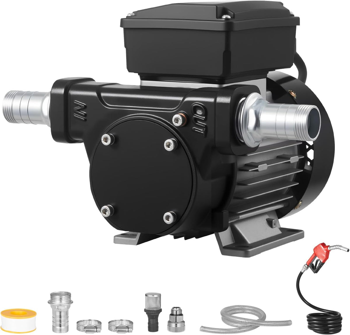 Brandstoftransferpomp – Dieseltransferpomp – Dieselpomp – Brandstofpomp – Oliepomp – 230 V Elektrisch – 60 l/min Met Automatische Uitschakeling