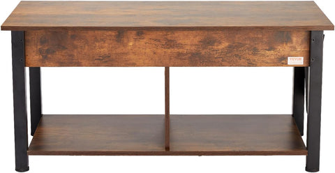 Koffietafel - Table - Coffe table - Living Room Table - Lift Top salontafel - tafel met extra opbergruimte - omklapbare salontafel voor de woonkamer - 41.7in - Bruin - 47.51lbs