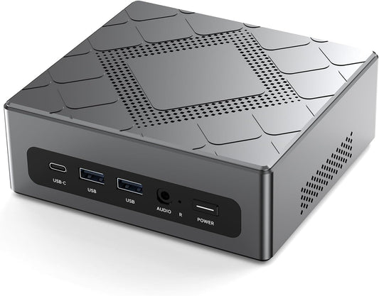 NiPoGi CK10 Mini PC W11 Pro Ιntel Core i5 12600H (12C/16T, 4,5GHz, 18MB Cache) Mini Computer 16GB + 16GB RAM 3200MHz + 1TB M.2 NVMe SSD, WiFi 6/BT5.2/2*HDMI + 1*VGA Triple 4K UHD Display/Type C/RJ45