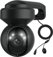 Beveiligingscamera - Wifi-beveiligingscamera - Camerabewaking - Draadloos - voor Buiten - 2.4 & 5GHz - 5MP - CCTV-camera - met AI-detectie van Mens - Huisdier - Automatisch Volgen - 3x Optische Zoom - Oudere Huisdieren - Tweerichtingsgeluid - Zwart
