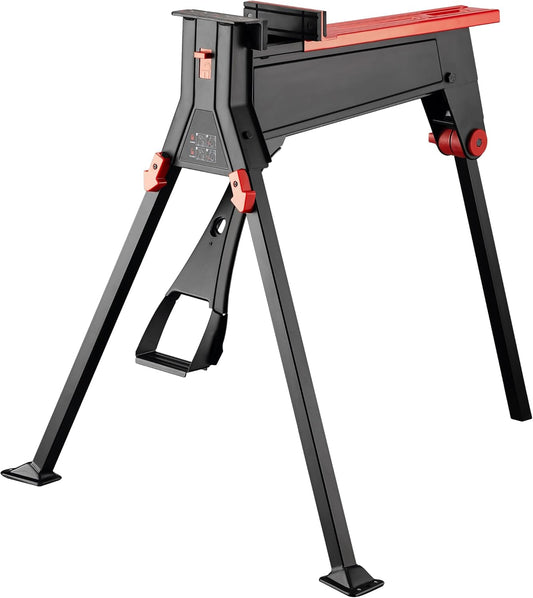 Wiltec werkbank met klemsysteem tot 200 kg, mobiele werktafel 98 x 88 x 87 cm, opvouwbare werkbank 0-95,5 cm klembereik