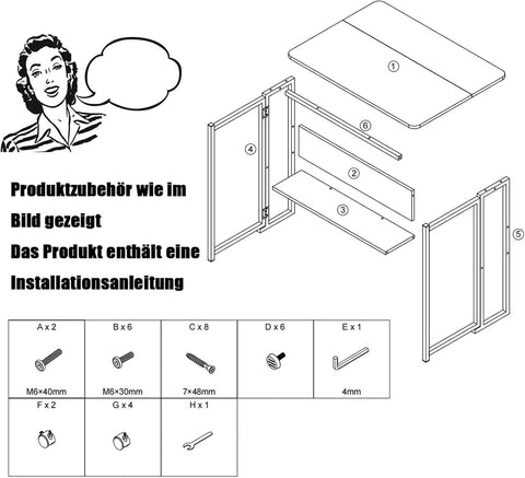 Computertafel - Computerbureau - Laptoptafel - Inklapbaar Kleine Tafel - Werktafel - Bijzettafel - met Wieltjes - Opvouwbare - IndustriëLe Stijl - voor - Thuis - Kantoor - 80 x 58 x 79 cm - Notenhout Verf