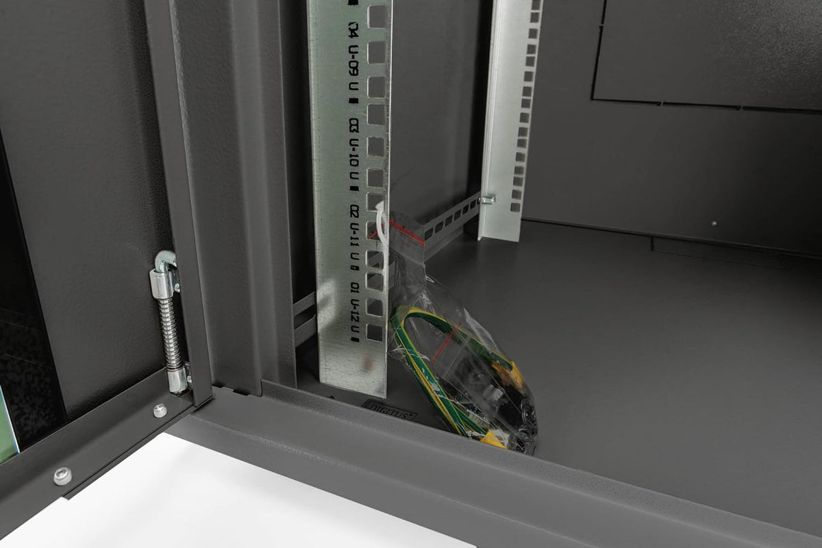 DIGITUS Netwerkkast - 19 inch Rack - 7 U - wandmontage - 600 mm diepte - draagvermogen 60 kg - Dynamic Basic Serie - Zwart
