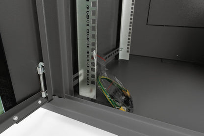DIGITUS Netwerkkast - 19 inch Rack - 7 U - wandmontage - 600 mm diepte - draagvermogen 60 kg - Dynamic Basic Serie - Zwart