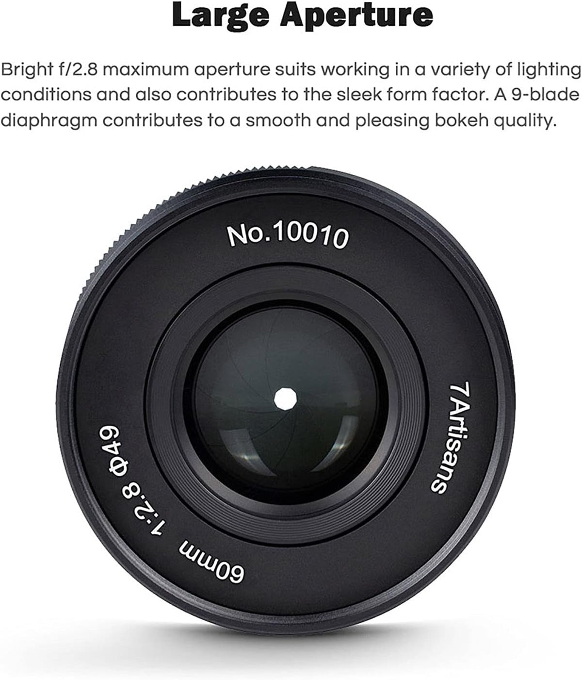 7artisans 60mm F2.8 II V2.0 APS-C macrolens, compatibel met Fuji X-mount camera's Camera's X-A1 X-A10 X-A2 X-A3 A-AT X-M1 XM2 X-T1 X-T3 X -T10 X-T2 X-T20 X-T30 X-Pro1 X-Pro2 X-E1 X-E2 E-E2s X-E3