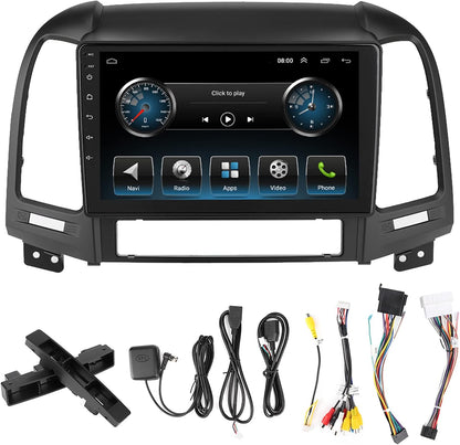9 "2Din GPS, Multimedia voor Android 9.1 2010 Santa Navigatie Mp5 Speler Fe Fit Santa Fe 06-12