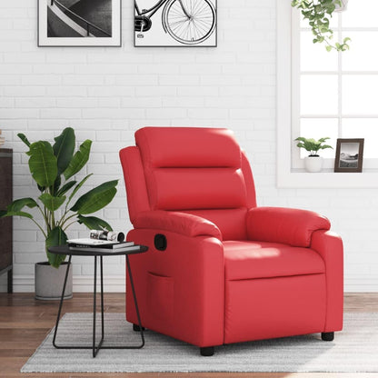 Relaxfauteuil – Relaxstoel – Ligstoel – Fauteuil – Tv-stoel – Verstelbaar Tot 135° – Hoogwaardig Kunstleer Rood