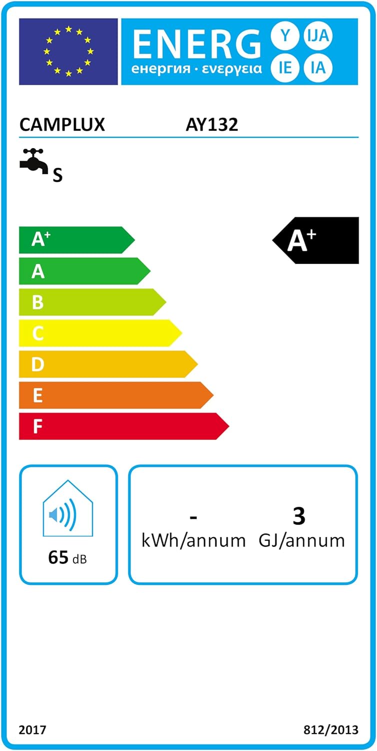 CAMPLUX 5 Liter Gas Boiler met Verstelbare Handgreep, Butaan (28-30mbar)/ Propaan (37 mbar), voor Buitendouche/Camping, AY132N