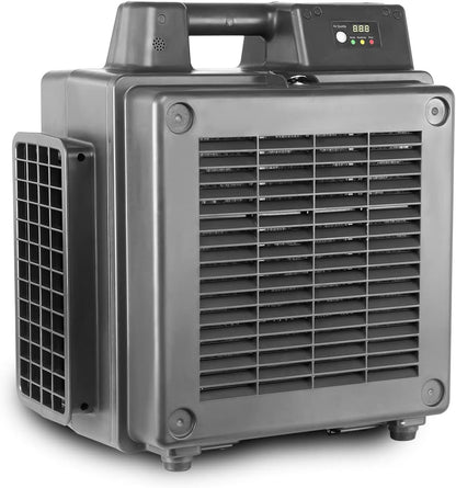 XPower X-2830U Air Mover Sealed Motor Low Profile Carpet Dryer - Air Blower Build-in GFCI Power Outlets & Hour Meter Dryer Floor Fan (X-2830U)