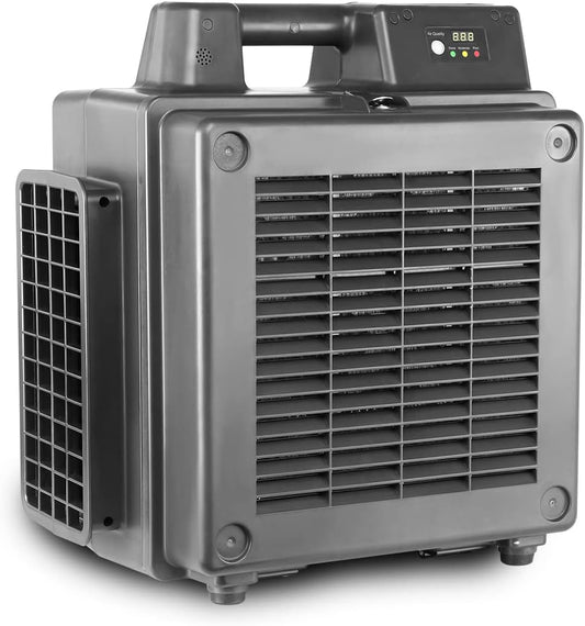 XPower X-2830U Air Mover Sealed Motor Low Profile Carpet Dryer - Air Blower Build-in GFCI Power Outlets & Hour Meter Dryer Floor Fan (X-2830U)