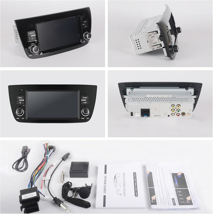 Autoradio Fiat Doblo – Autostereo – Multimedia Speler – Navigatiesysteem – Radioontvanger – Snelle Linux Opstart – Draadloze CarPlay & Android Auto