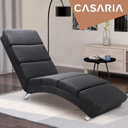 Relaxfauteuil – Relaxstoel – Loungefauteuil – Leunstoel – XXL Fauteuil – Ergonomisch Design – Stalen Frame met Verchroomde Poten